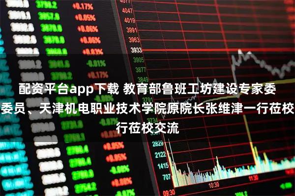 配资平台app下载 教育部鲁班工坊建设专家委员会委员、天津机电职业技术学院原院长张维津一行莅校交流